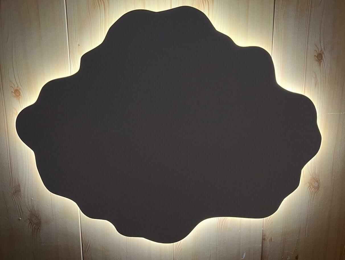 Артборд  "СРЕЗ КАМНЯ № 1" с подсветкой и дистанционным управлением. Цвет подсветки - белый. Питание на батарейках