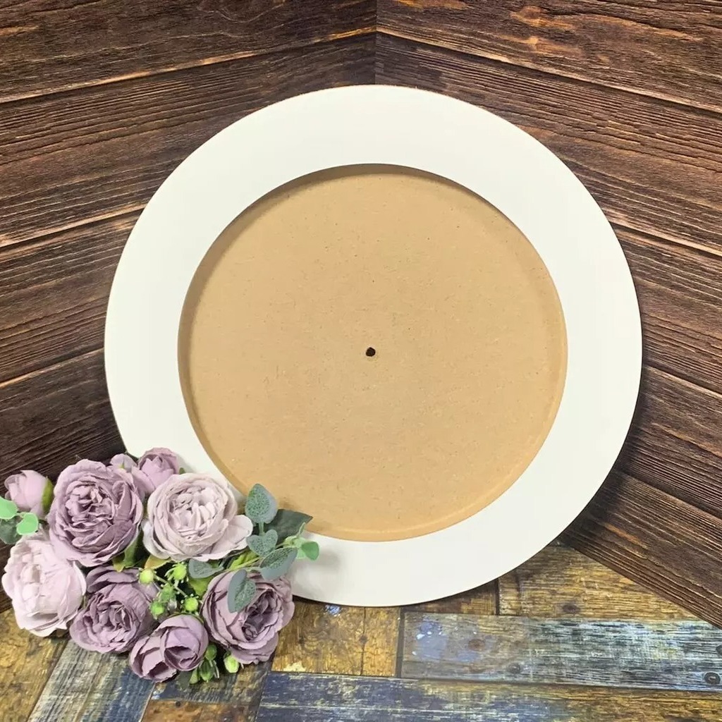 Часы с подрамником круглые