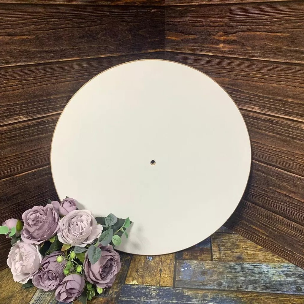 Часы с подрамником круглые