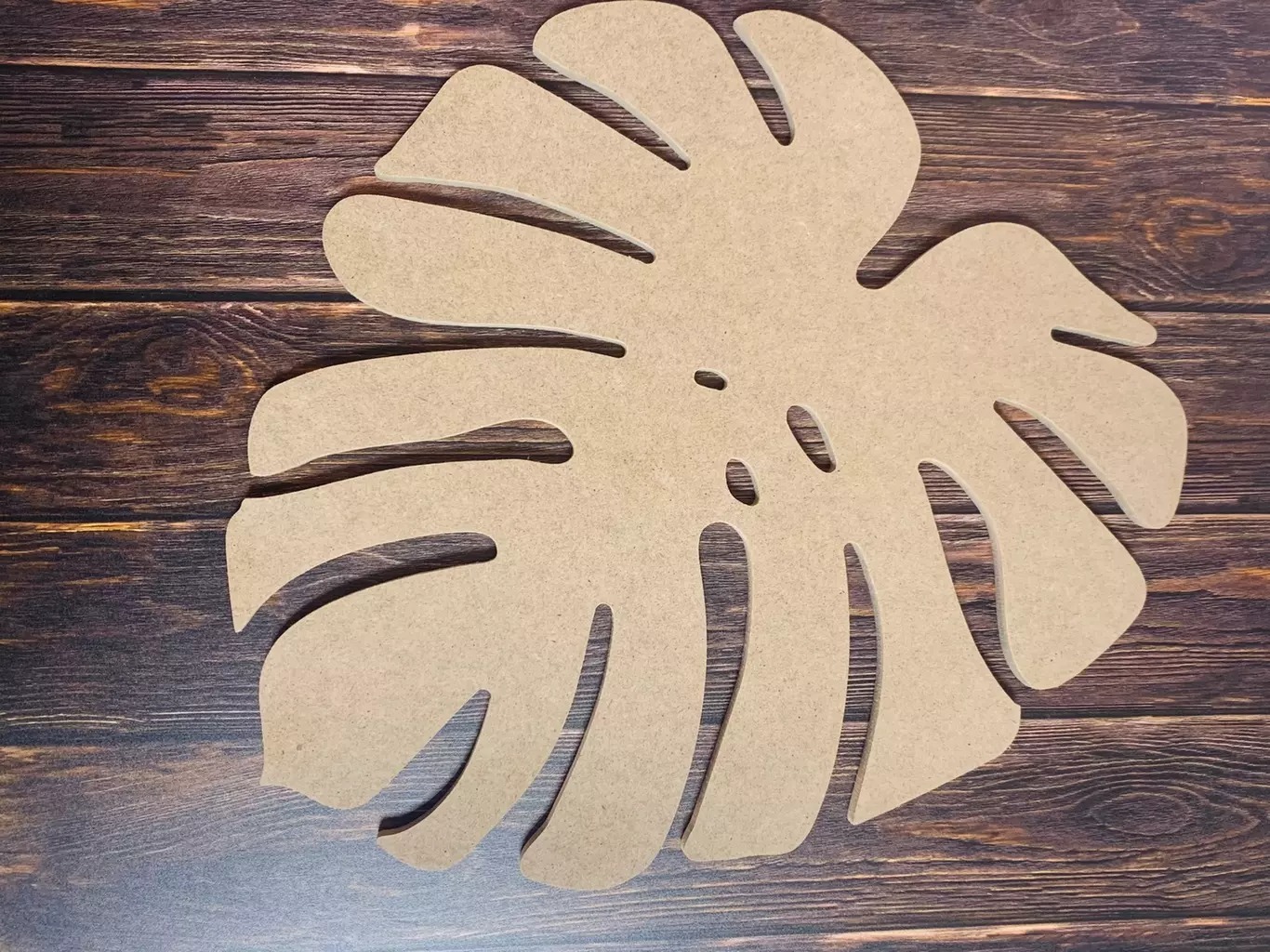 Фигурный артборд "Лист Монстеры" МДФ, 6 мм