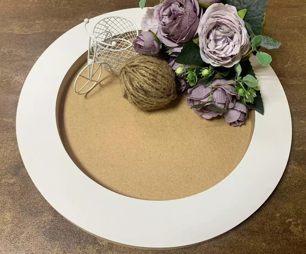 Круглый артборд с подрамником шириной 40 мм